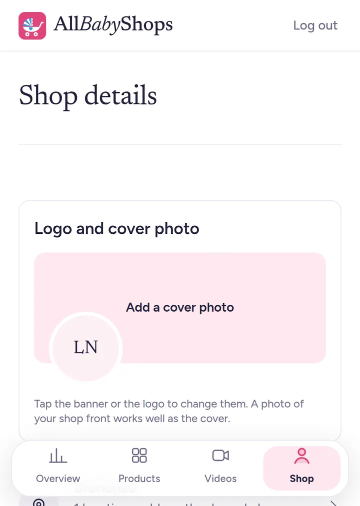Adding a logo and cover photo