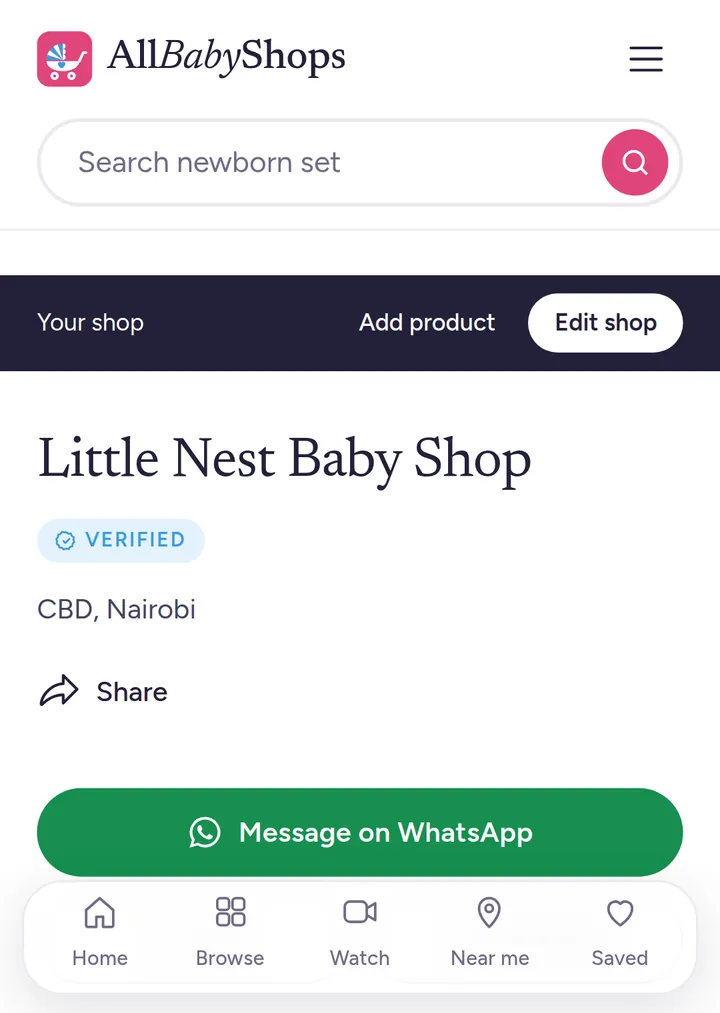A shop page